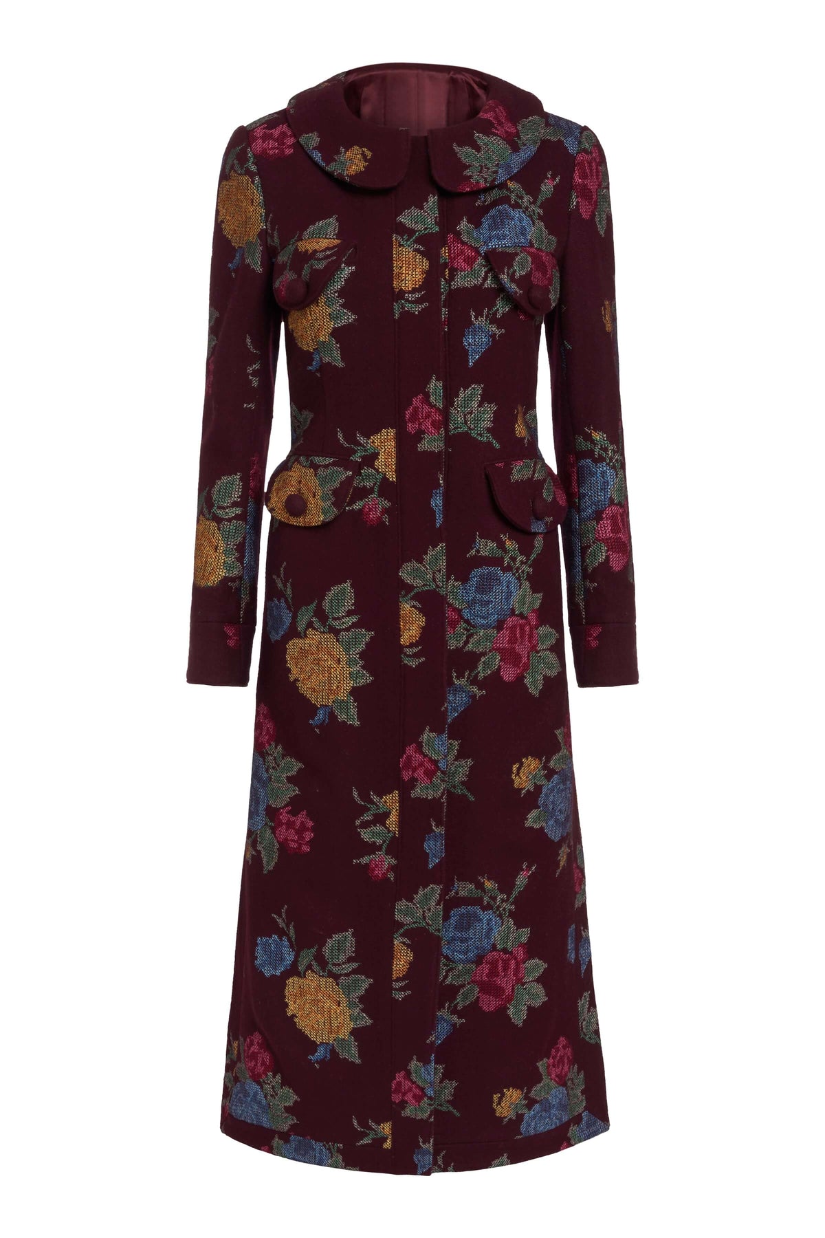 Alice Cross Stitch Floral Coat