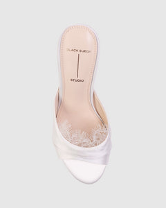 Lacey 65 in White Satin