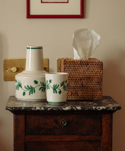 Rattan Square Tissue Box Cover in Natural