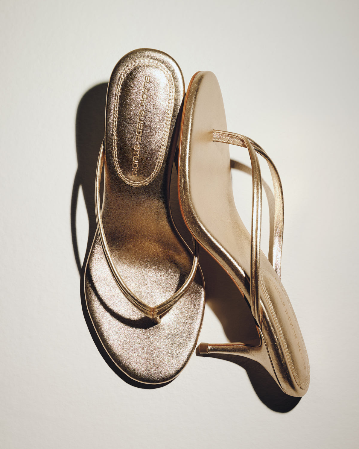 Marci 65 Mule in Gold Metallic Leather