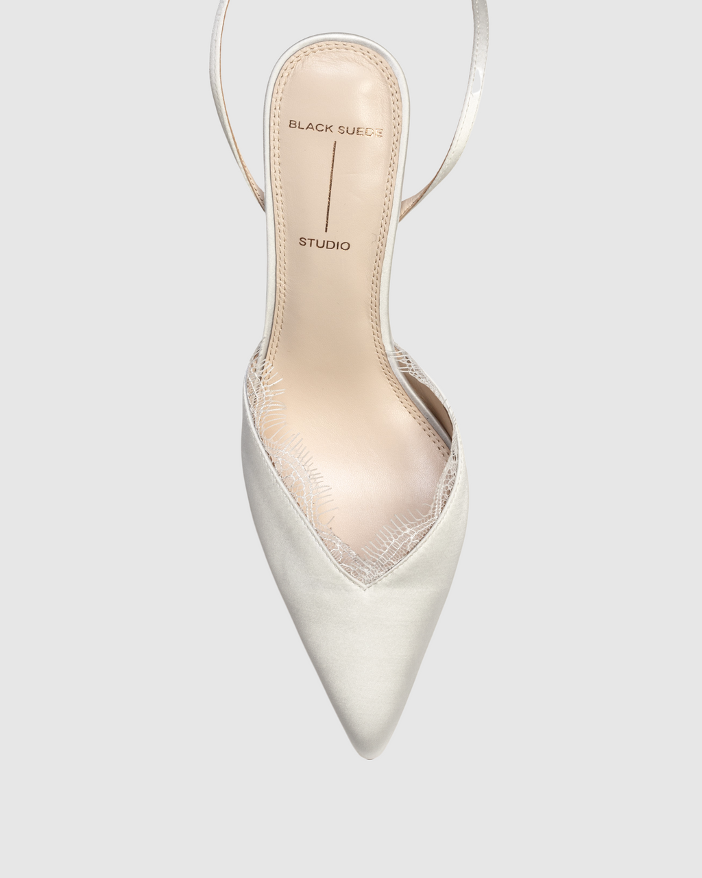 Lace 80 in White Satin