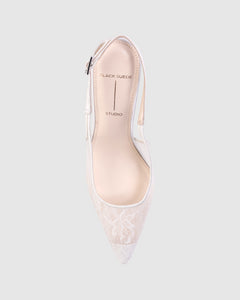 Marina 80 in White Sequin Lace