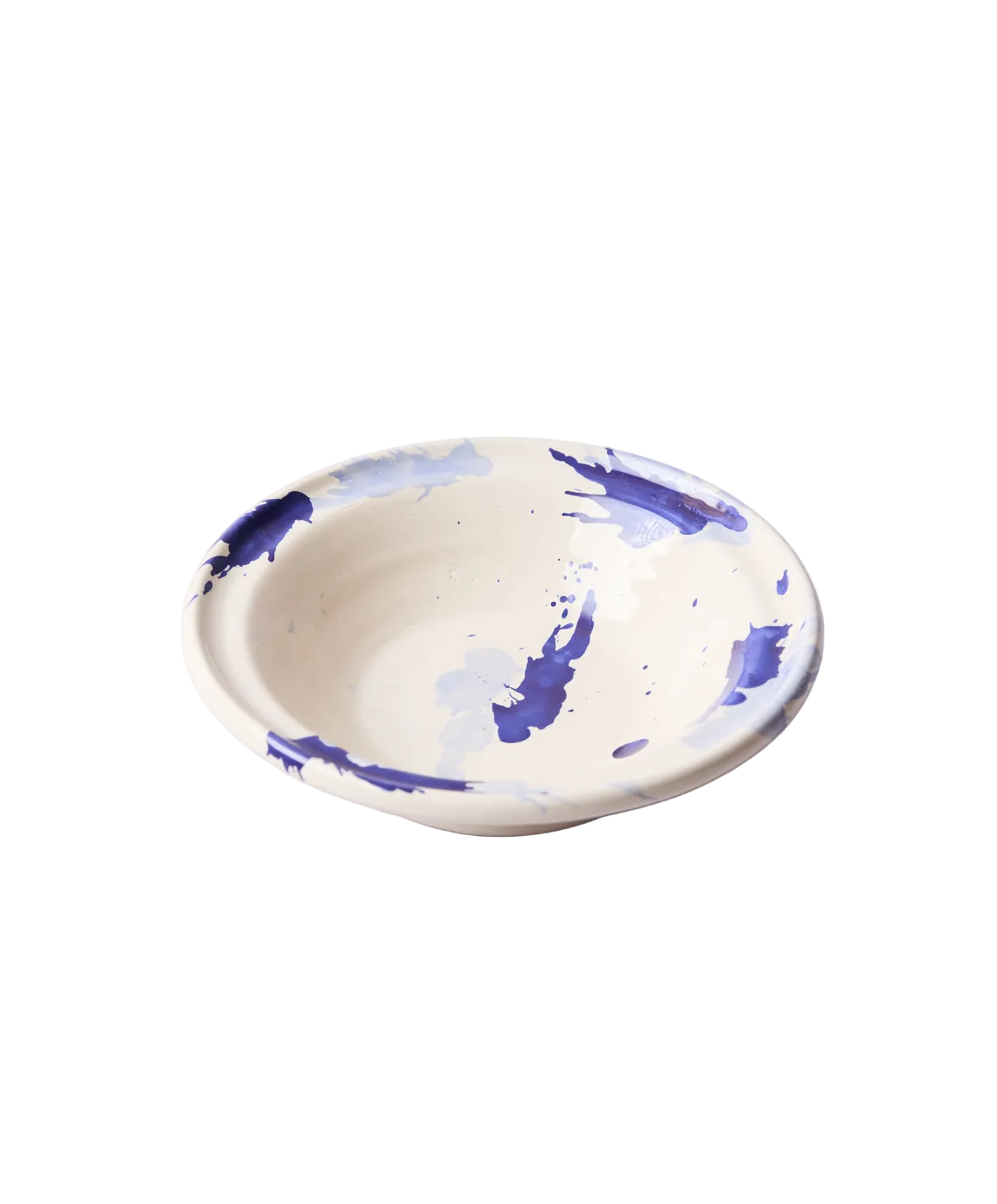 Montegranaro Blue & White Splatterware Pasta Dish