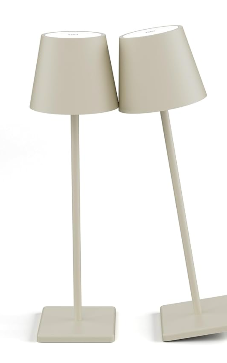 2-Pack LED Cordless Table Lamp - Off White