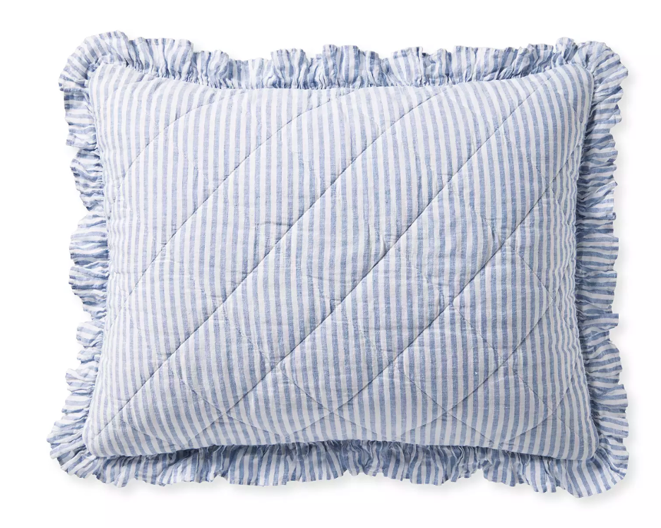 Set of Nantucket Stripe Linen Shams