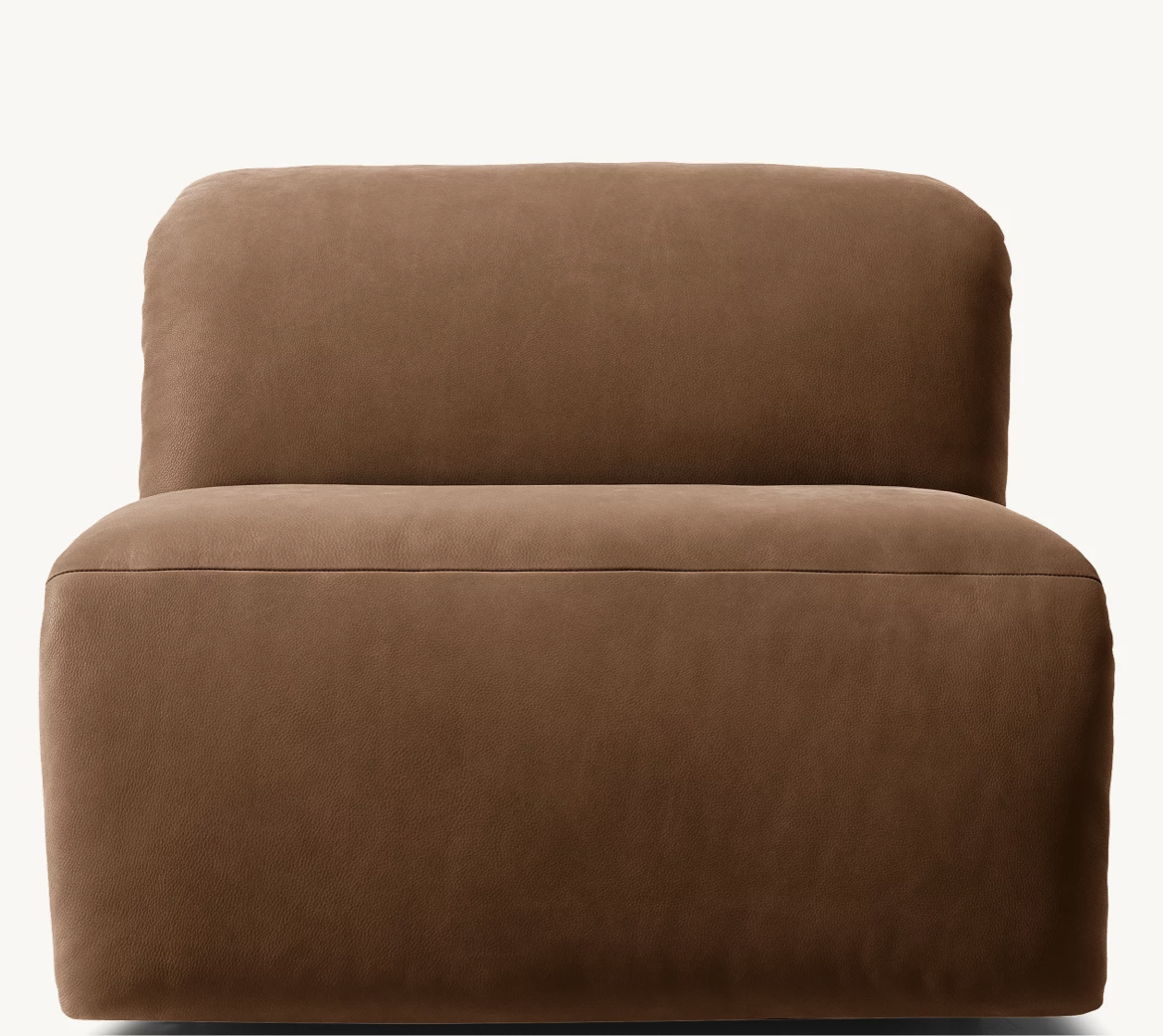 Blake Motion Modular Leather Armless Chair