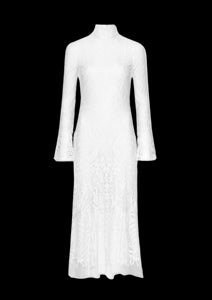 Borghese Bridal Backless Dress in Off-White