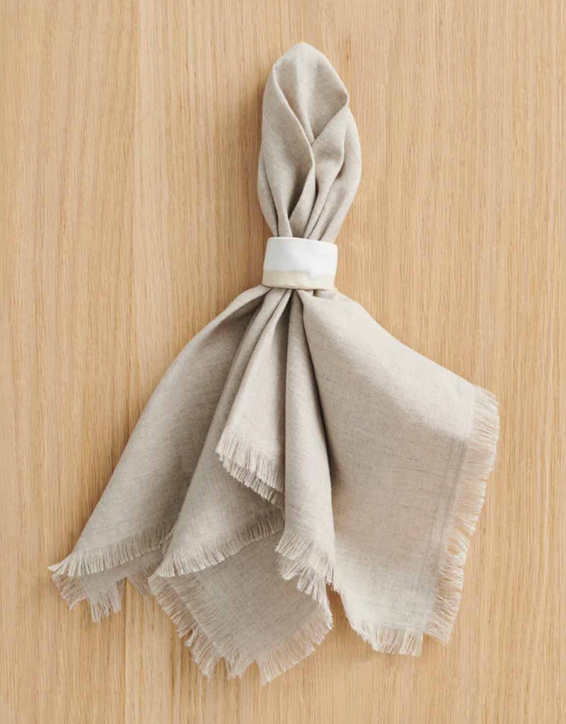 Ceramic Napkin Rings Set of 4