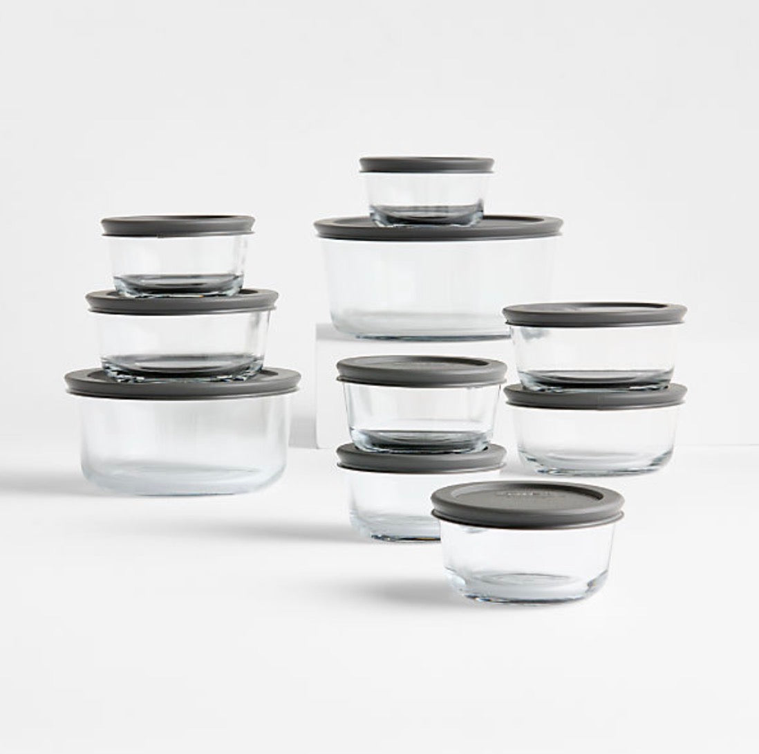 20-Piece Glass Food Storage Set
