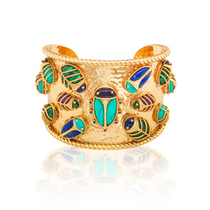 Scarab Family Reunion Cuff in Multi