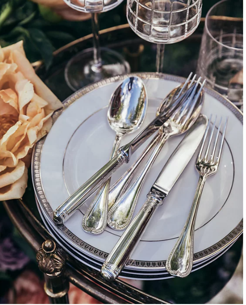 Christofle Malmaison Silverplate 5-Piece Place Setting