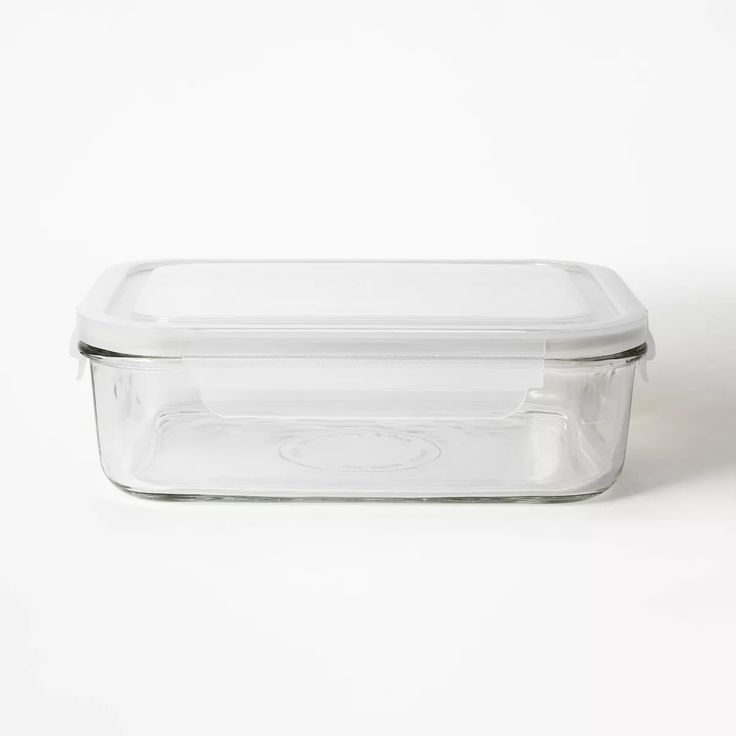 8 Cup Glass Food Storage Container Clear