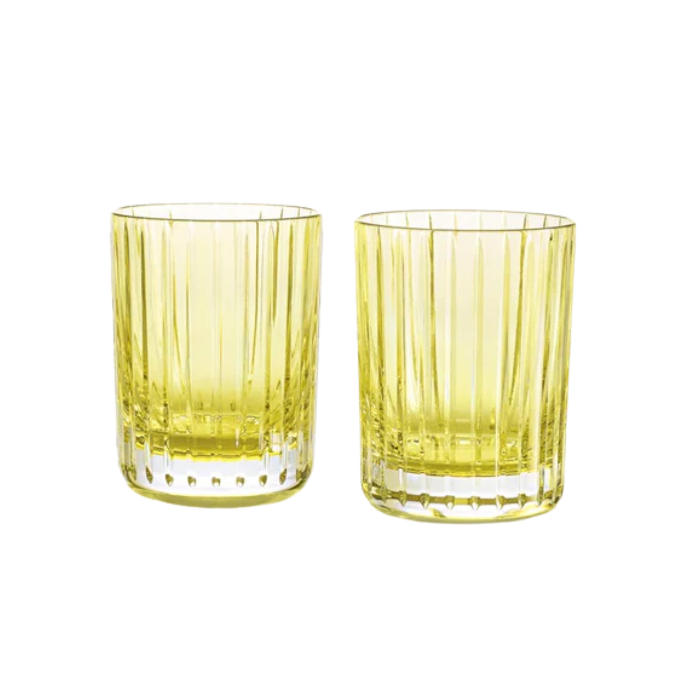 Harmonie Double Old Fashion Tumbler in Pastel Yellow, Set of 2
