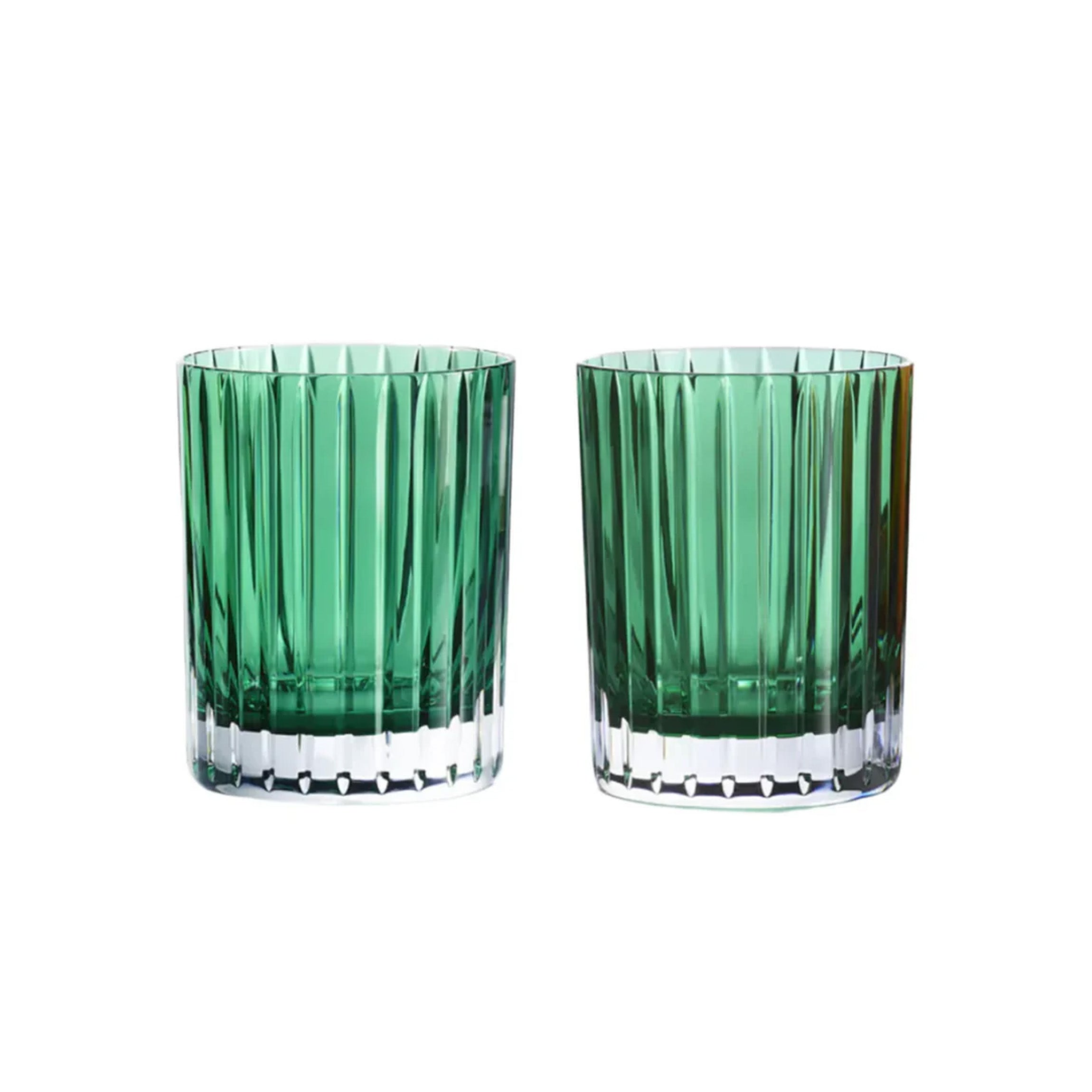 Harmonie Double Old Fashion Tumbler, Green Set of 2