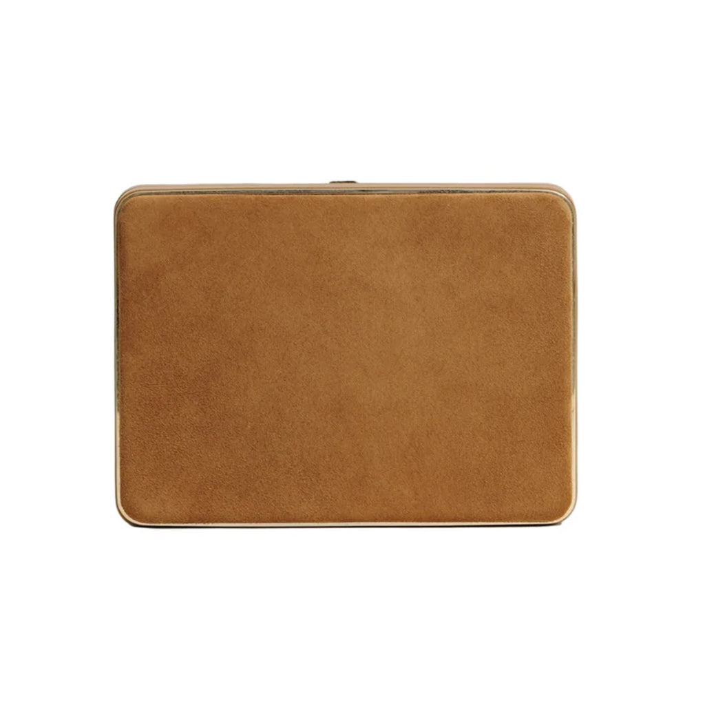 The Square Compact in Camel Suede