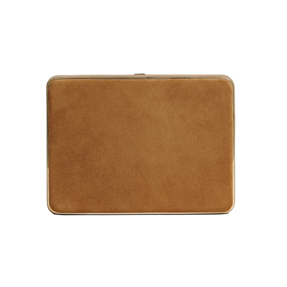 The Square Compact in Camel Suede