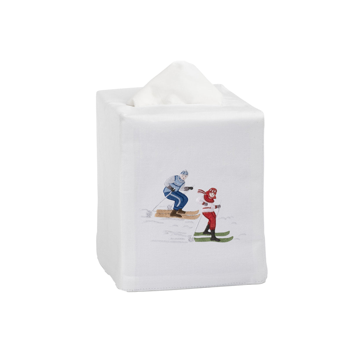 Skiers Tissue Box Cover