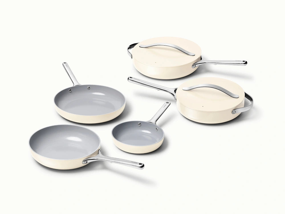 7pc Fry & Sauté Set - Ivory
