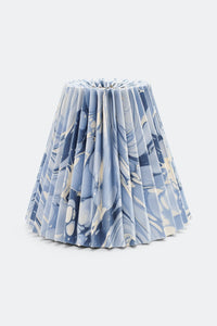 8" Pleated Empire Lampshade in Hand-Marbled