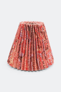 8" Pleated Empire Lampshade in Hand-Marbled