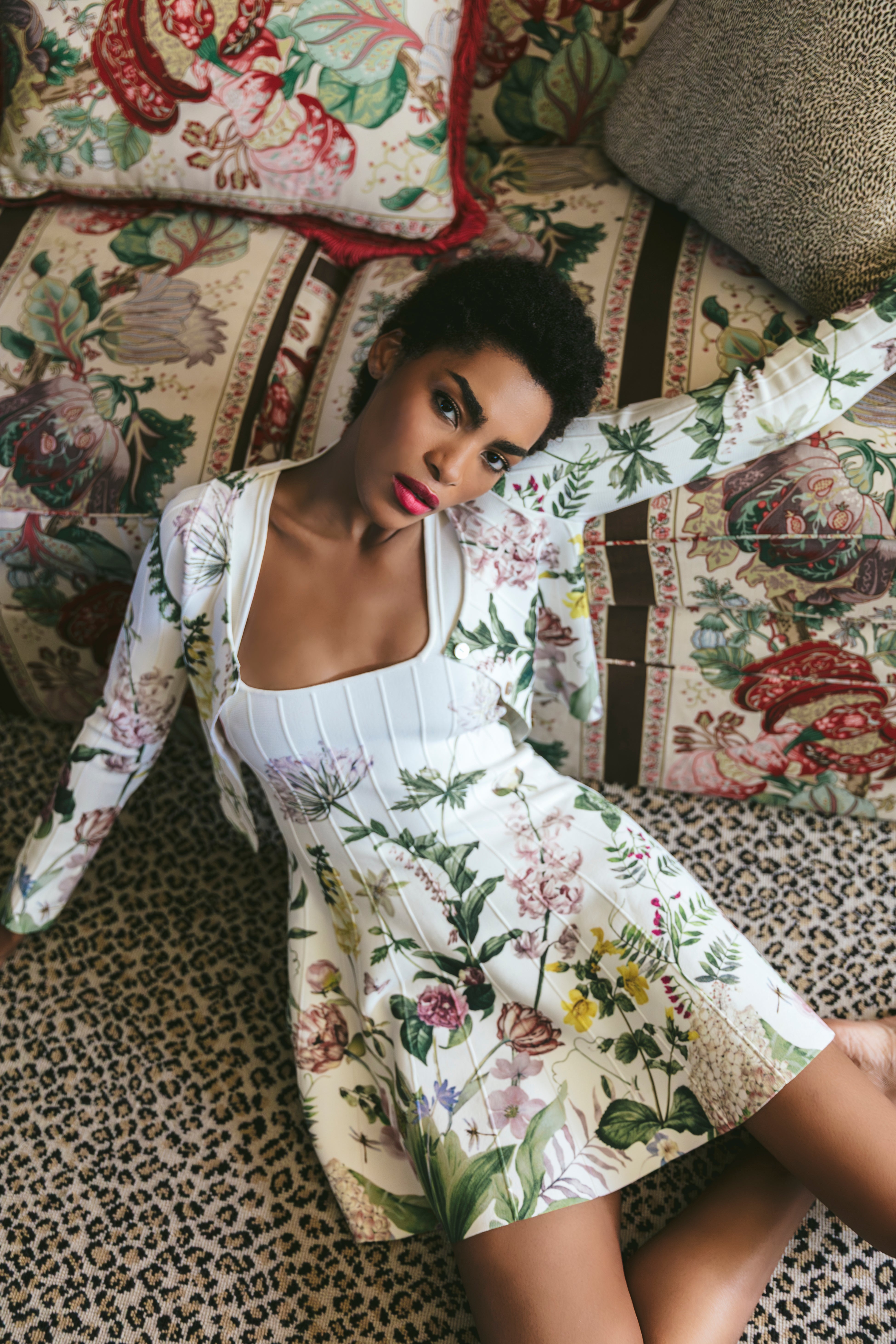 Rose Cardigan in Bloomsfield Ivory