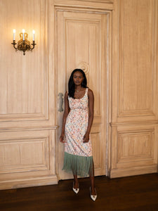 Hannah Dress in Peacock Garden