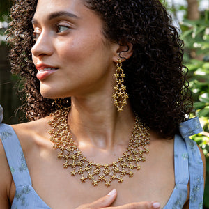 Jasmine Cascade Necklace in Pearl