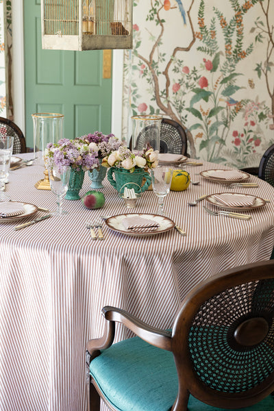 Coco Ticking Stripe Tablecloth (Round & Rectangular)