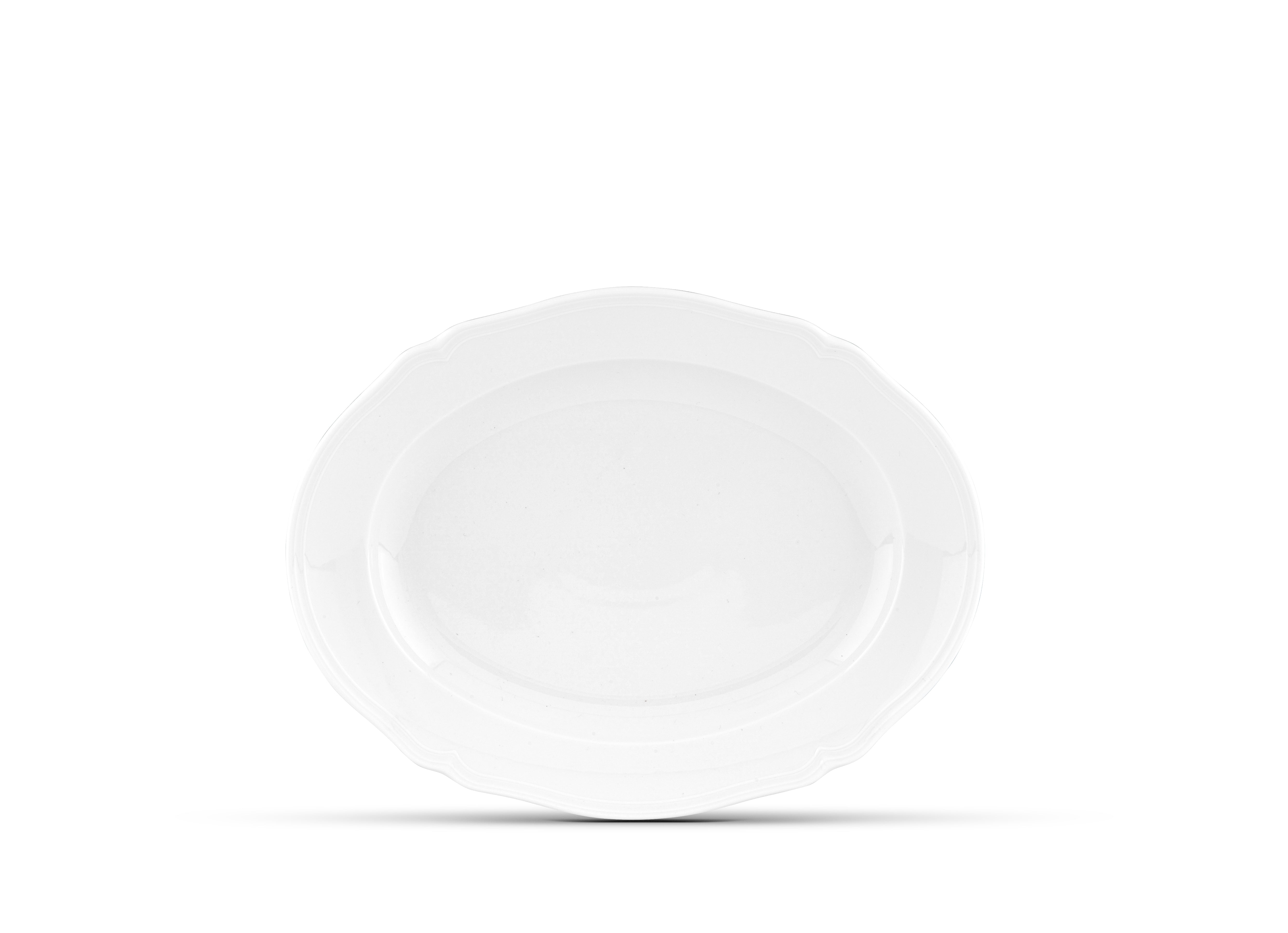 Antico Doccia Small Oval Platter in White