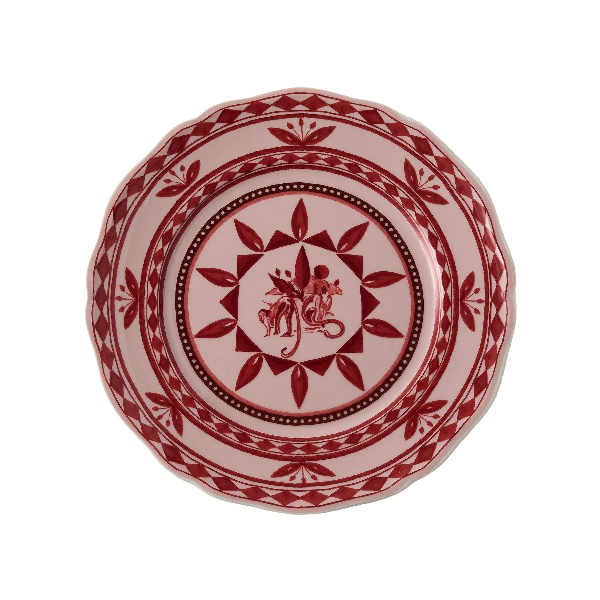 Rêverie des Pins Dining Plate in Carmin