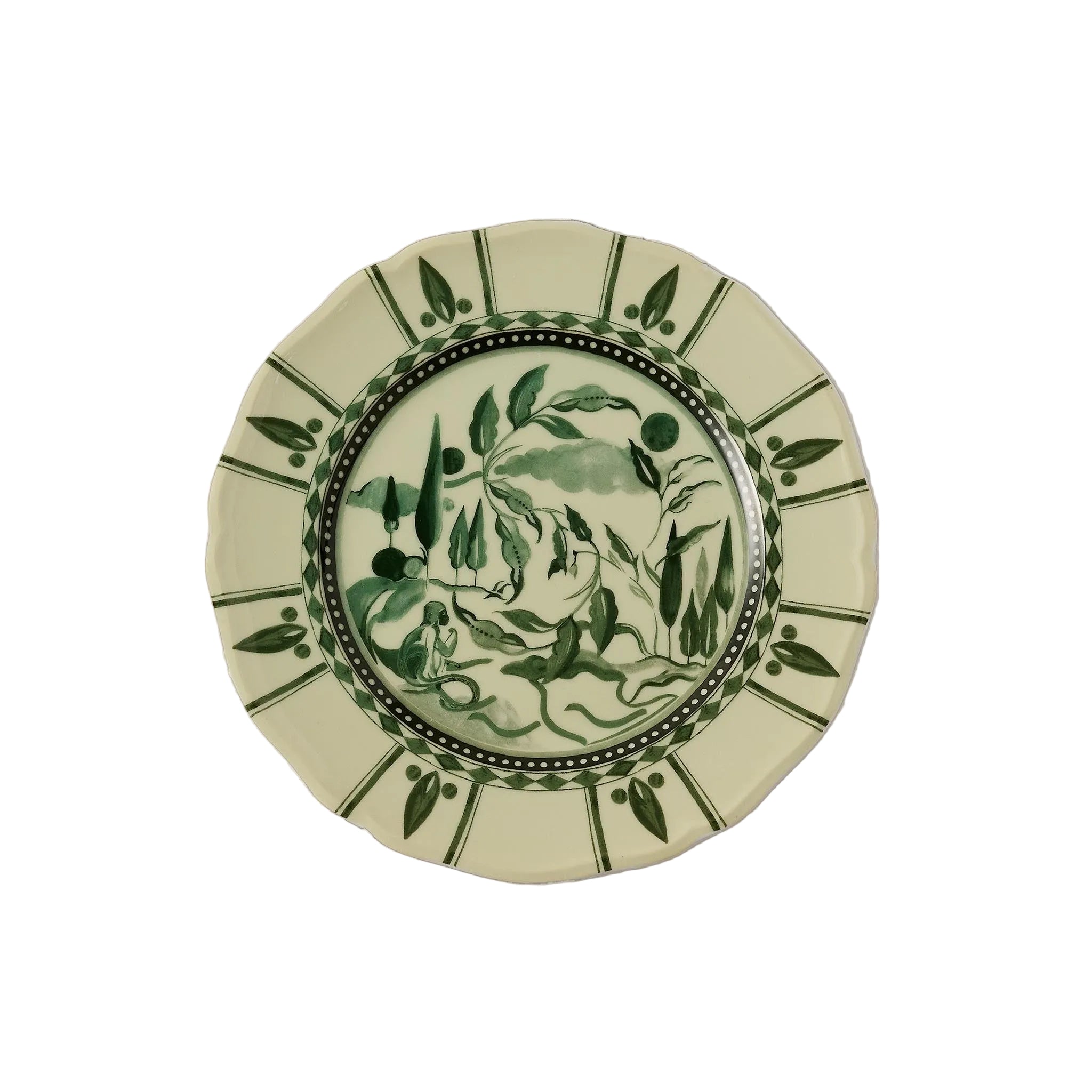 Rêverie des Pins Dessert Plate in Amande