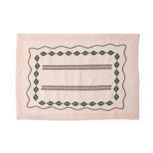 Les Sentiers Placemat in Light Pink