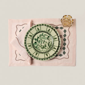 Les Sentiers Placemat in Light Pink