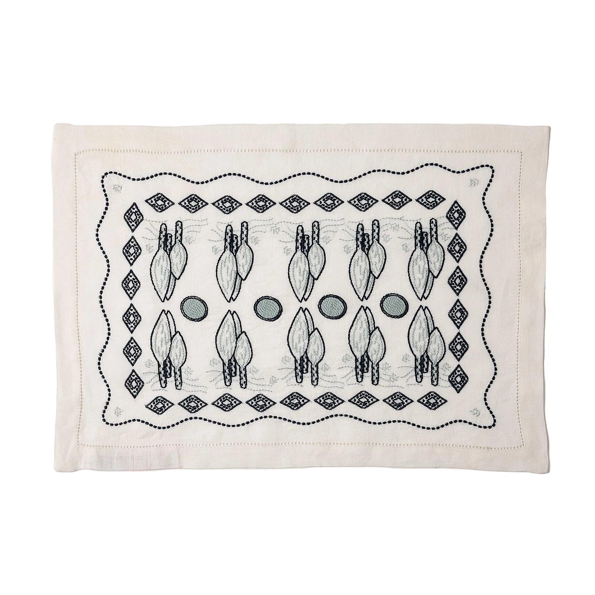 Les Trames Placemat in White