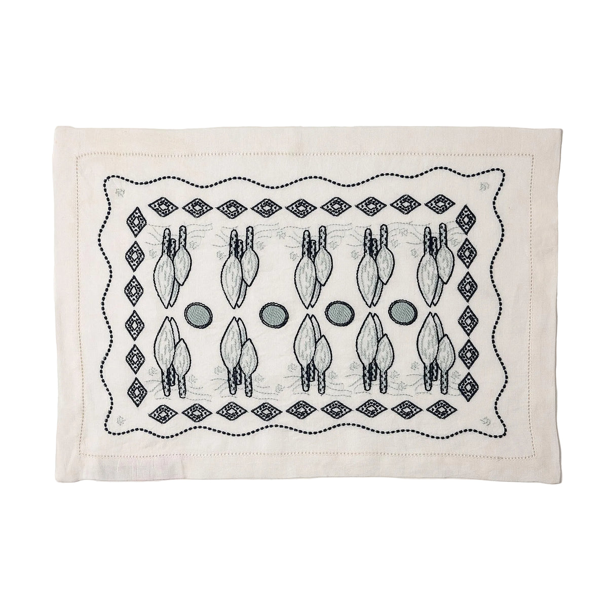 Les Trames Placemat in White