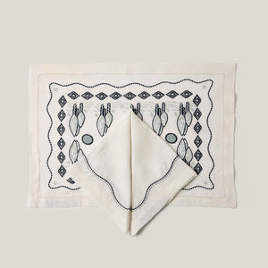 Les Trames Placemat in White