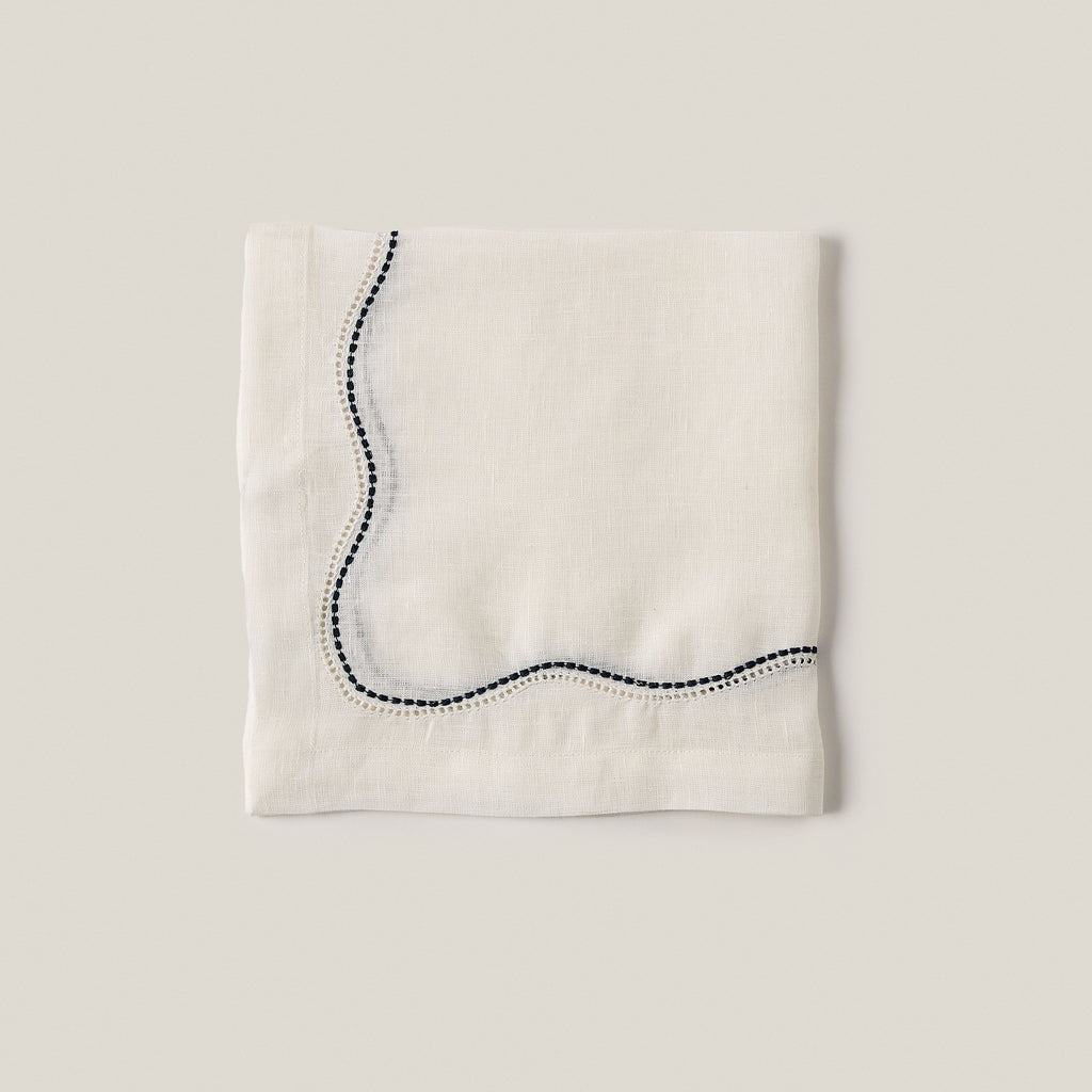 Le Chemin Napkin in White