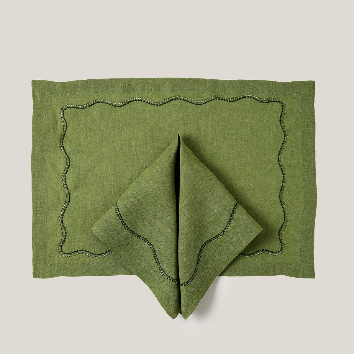 Le Chemin Napkin in Moss