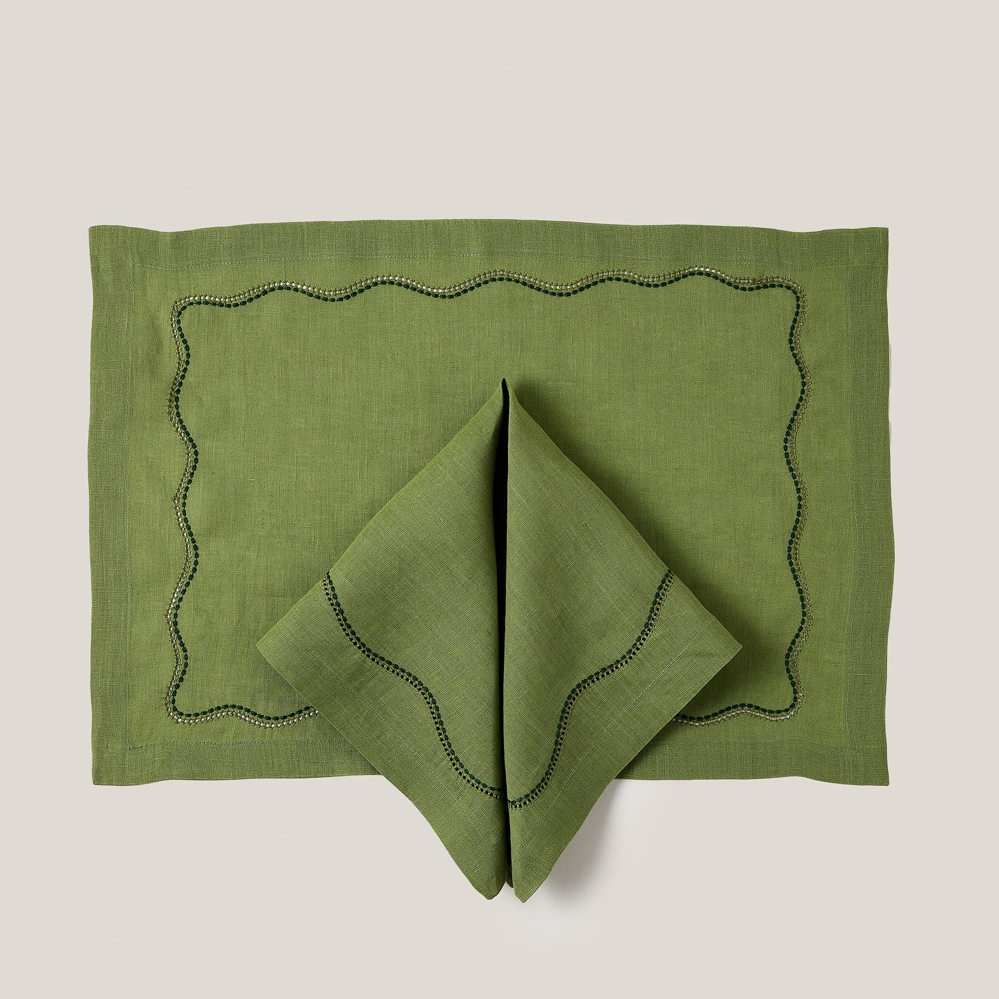 Le Chemin Placemat in Moss