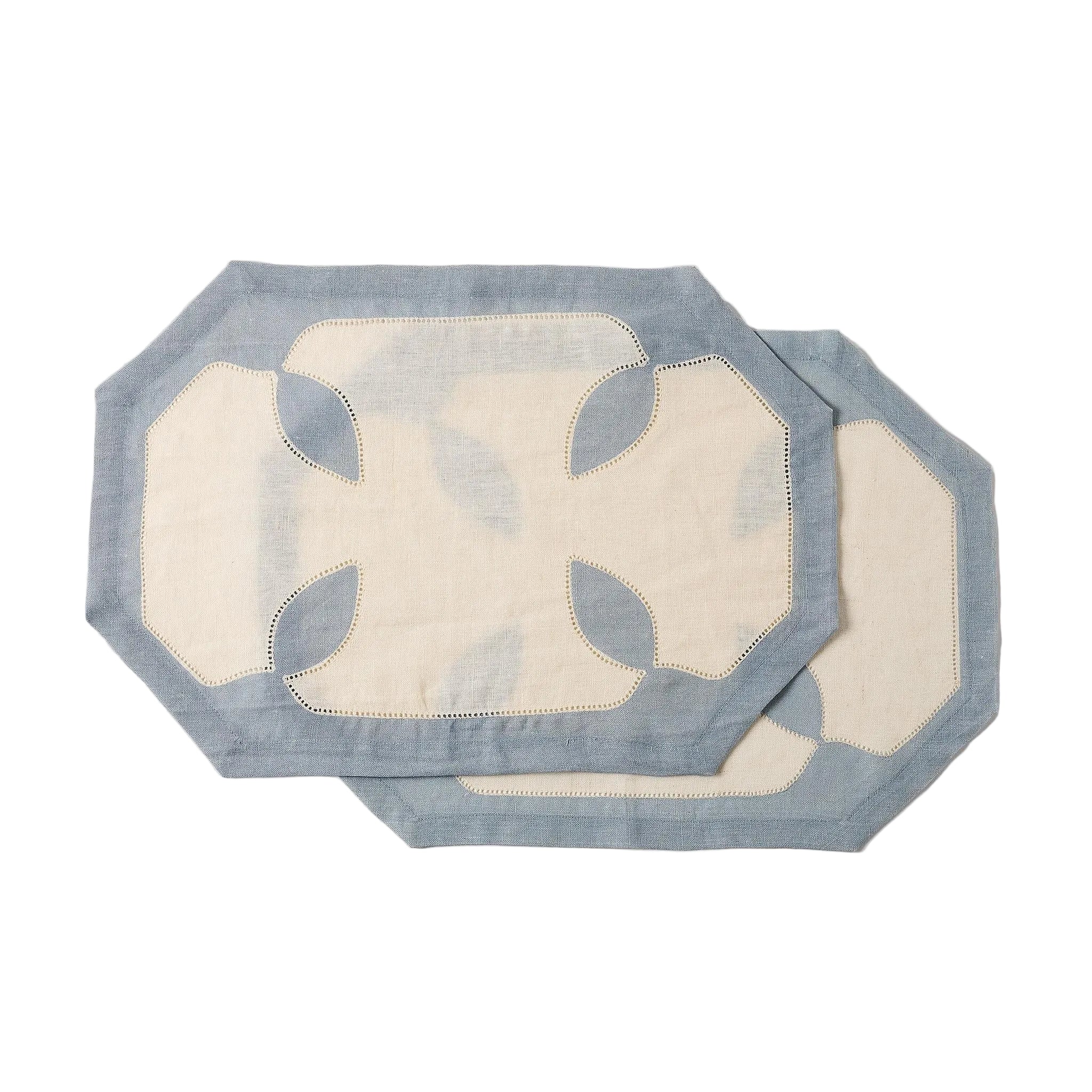 Les Arbres Placemat in Celeste