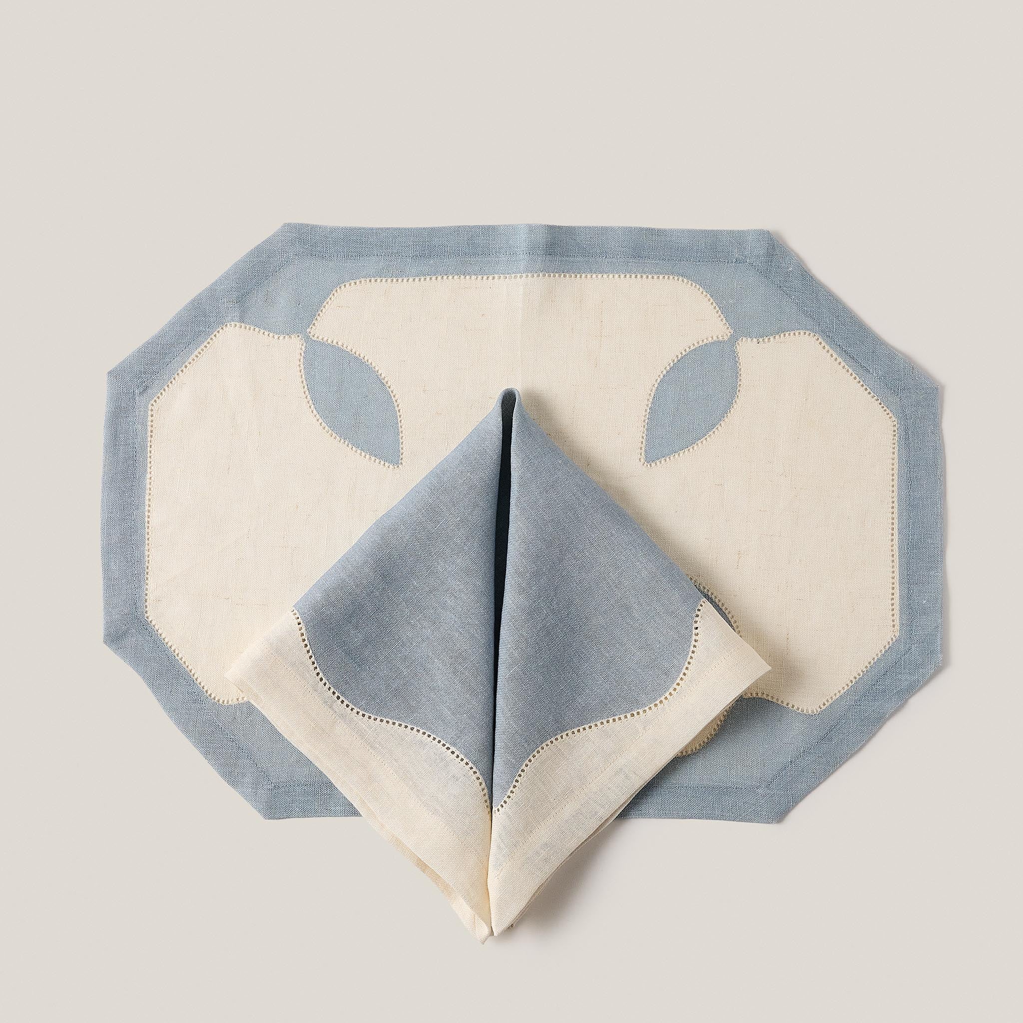 Les Arbres Placemat in Celeste