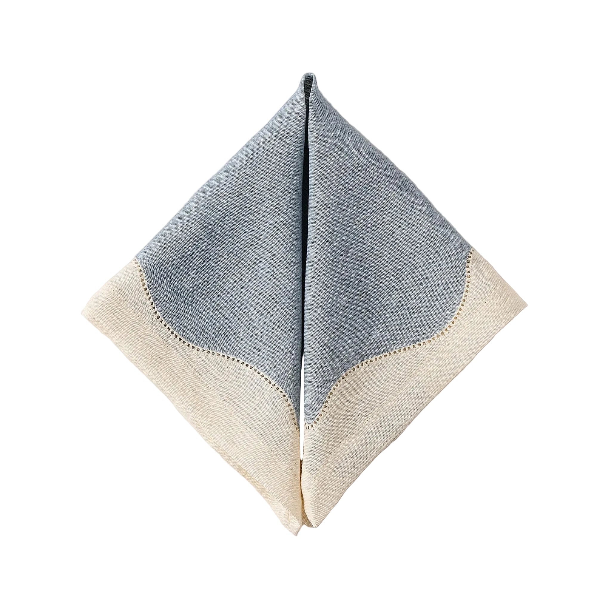 Les Courbes Napkin in Celeste