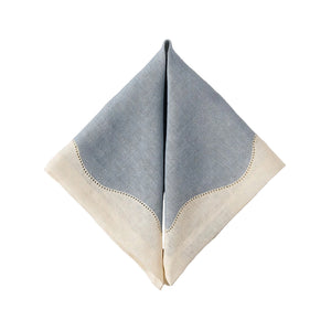 Les Courbes Napkin in Celeste