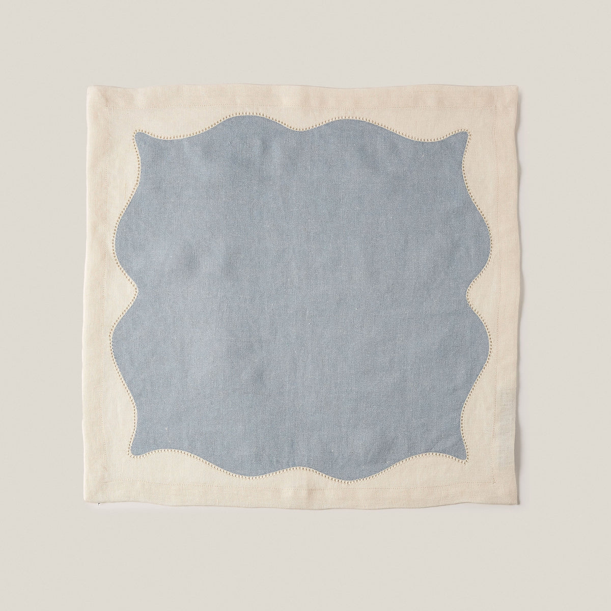Les Courbes Napkin in Celeste