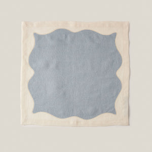 Les Courbes Napkin in Celeste