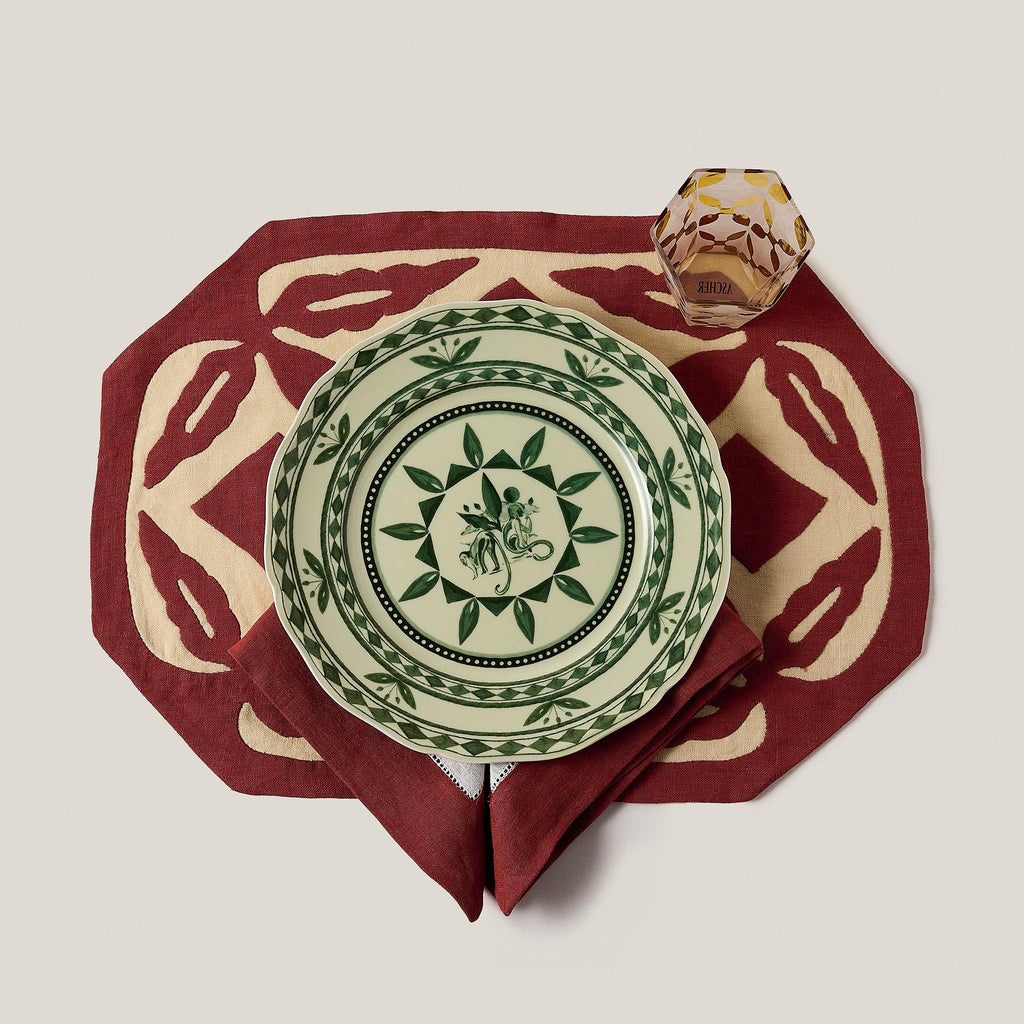 Rêverie des Pins Dining Plate in Amande