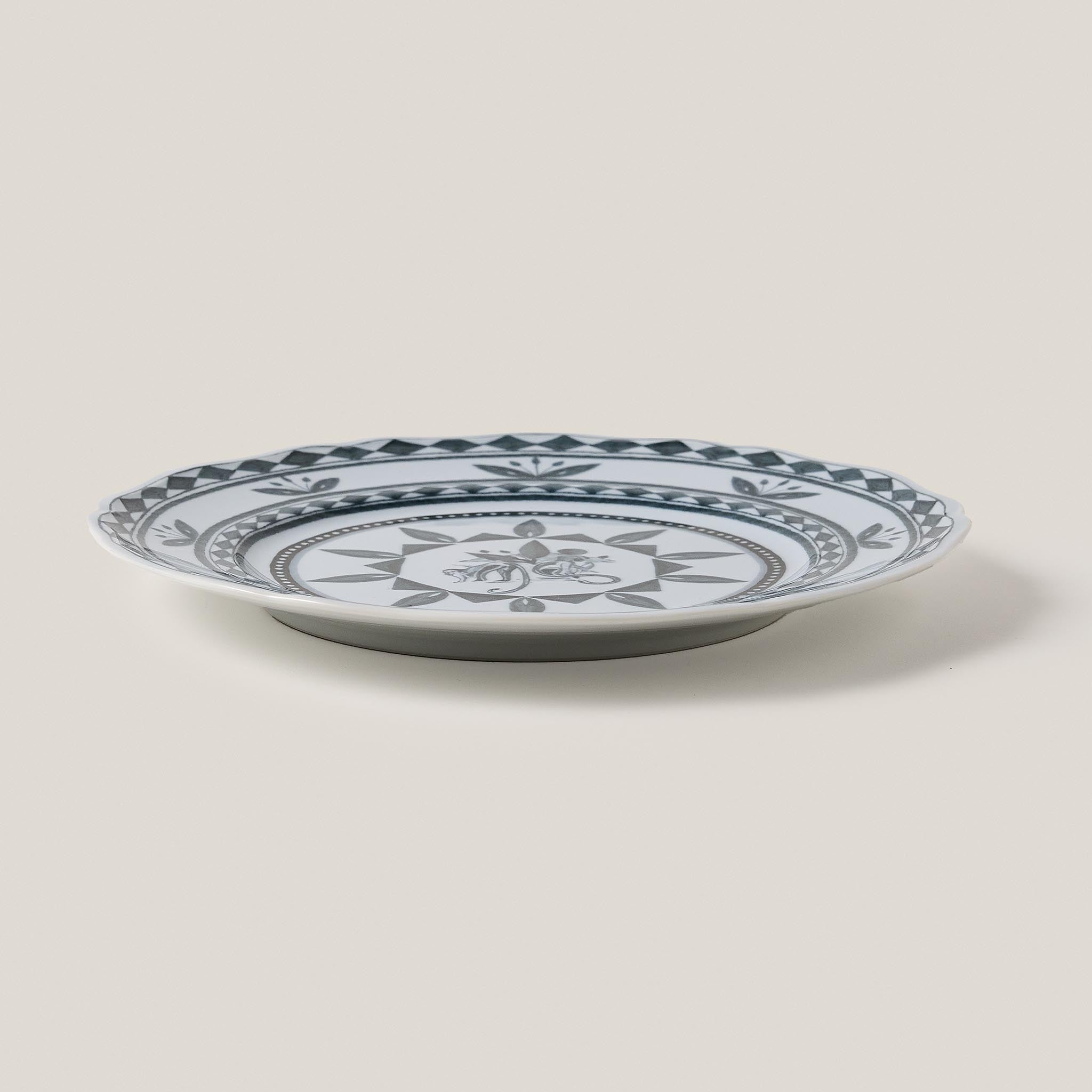 Rêverie des Pins Dining Plate in Celeste