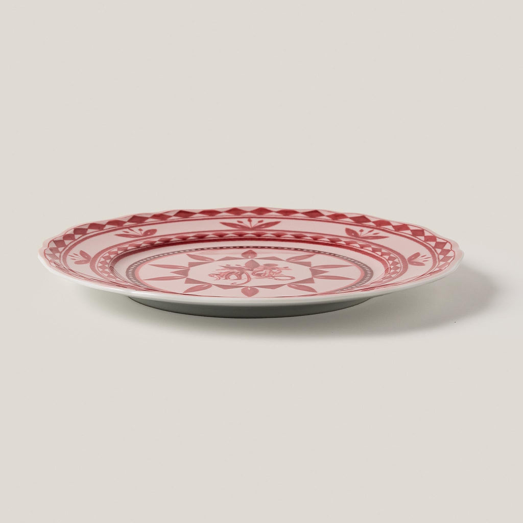Rêverie des Pins Dining Plate in Carmin