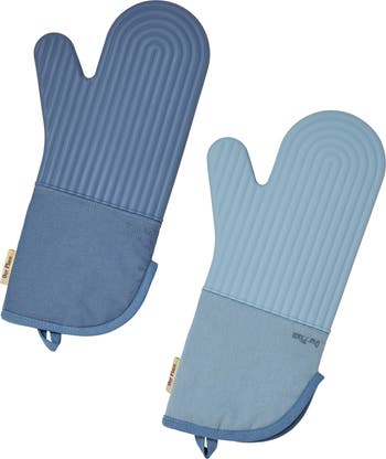 Cotton & Silicone Oven Mitts