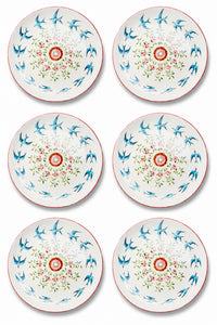 Playplates Swallows Plates, Set of 6